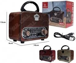 Rádio Portátil Retro Recarregável Amfm Kapbom - Imagem 3